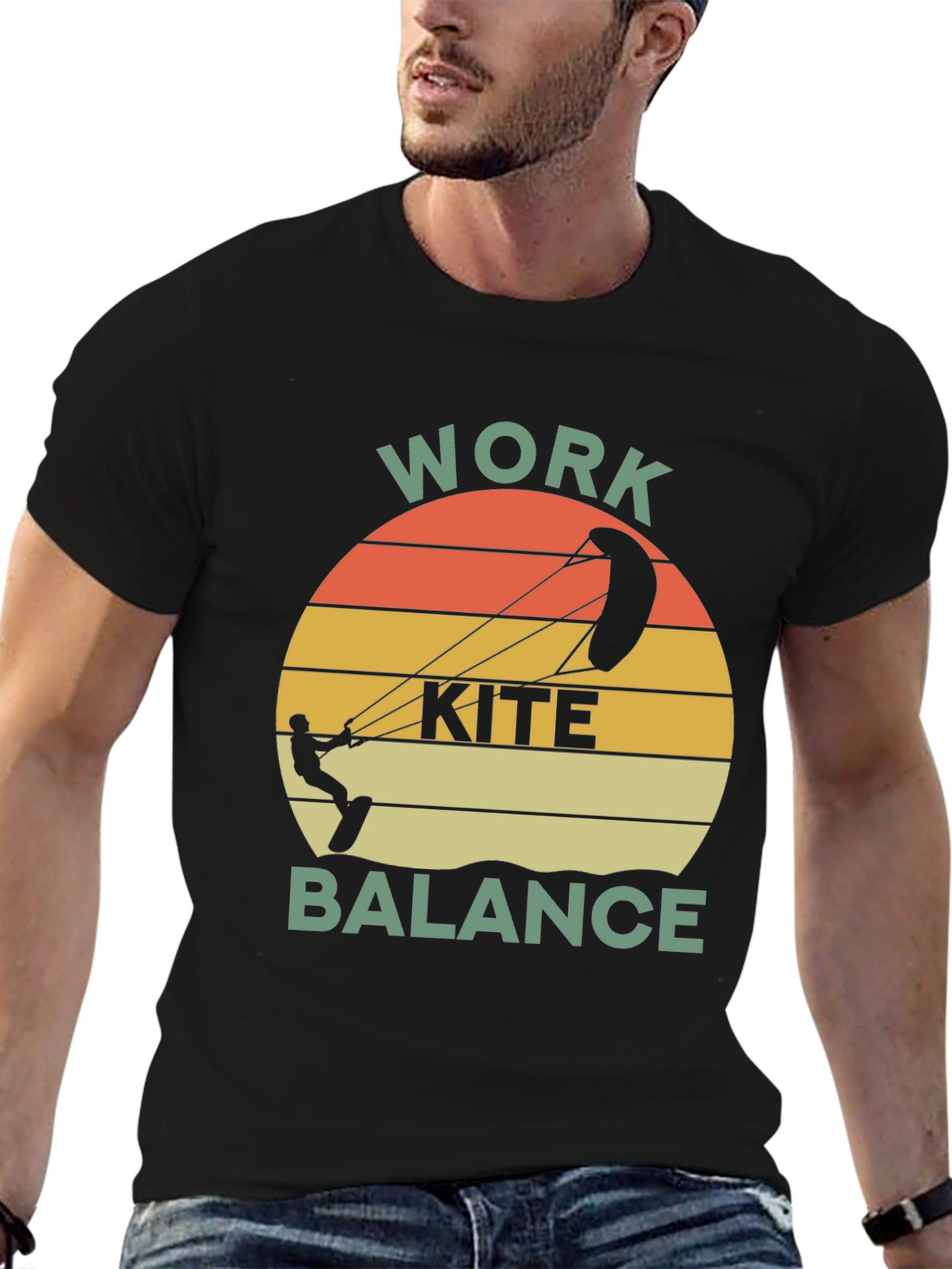 Work Kite Balance Graphic T-Shirt