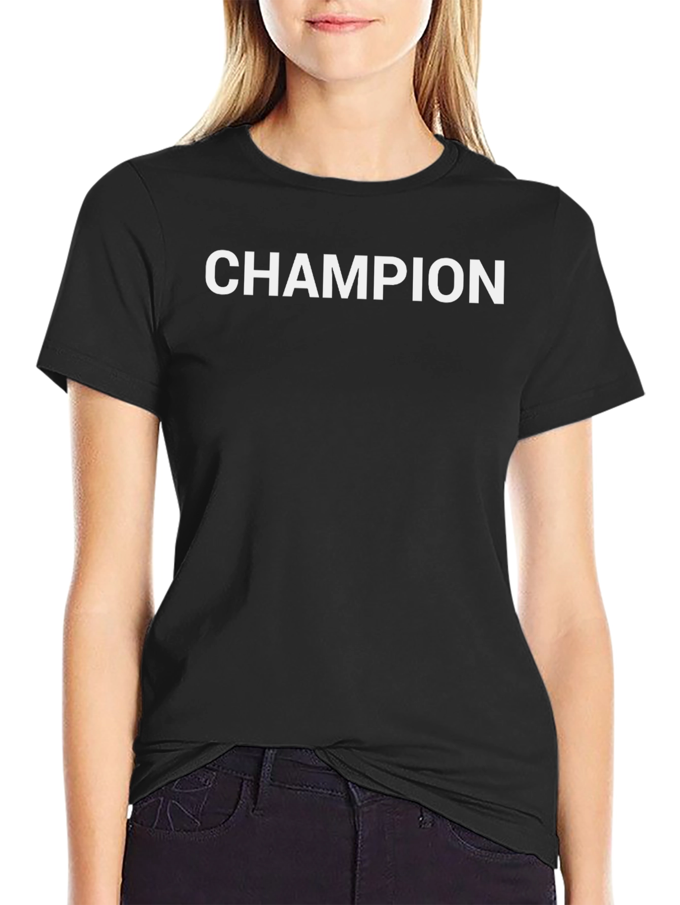 Champion Graphic Tee - Classic Black T-Shirt