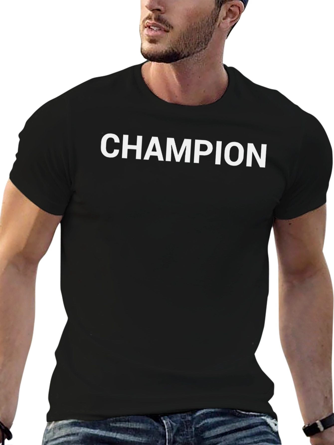 Champion Graphic Tee - Classic Black T-Shirt