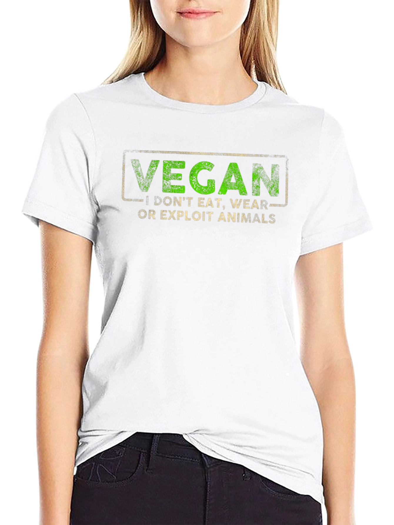 Vegan Statement Graphic Tee - Animal Rights Activist Shirt