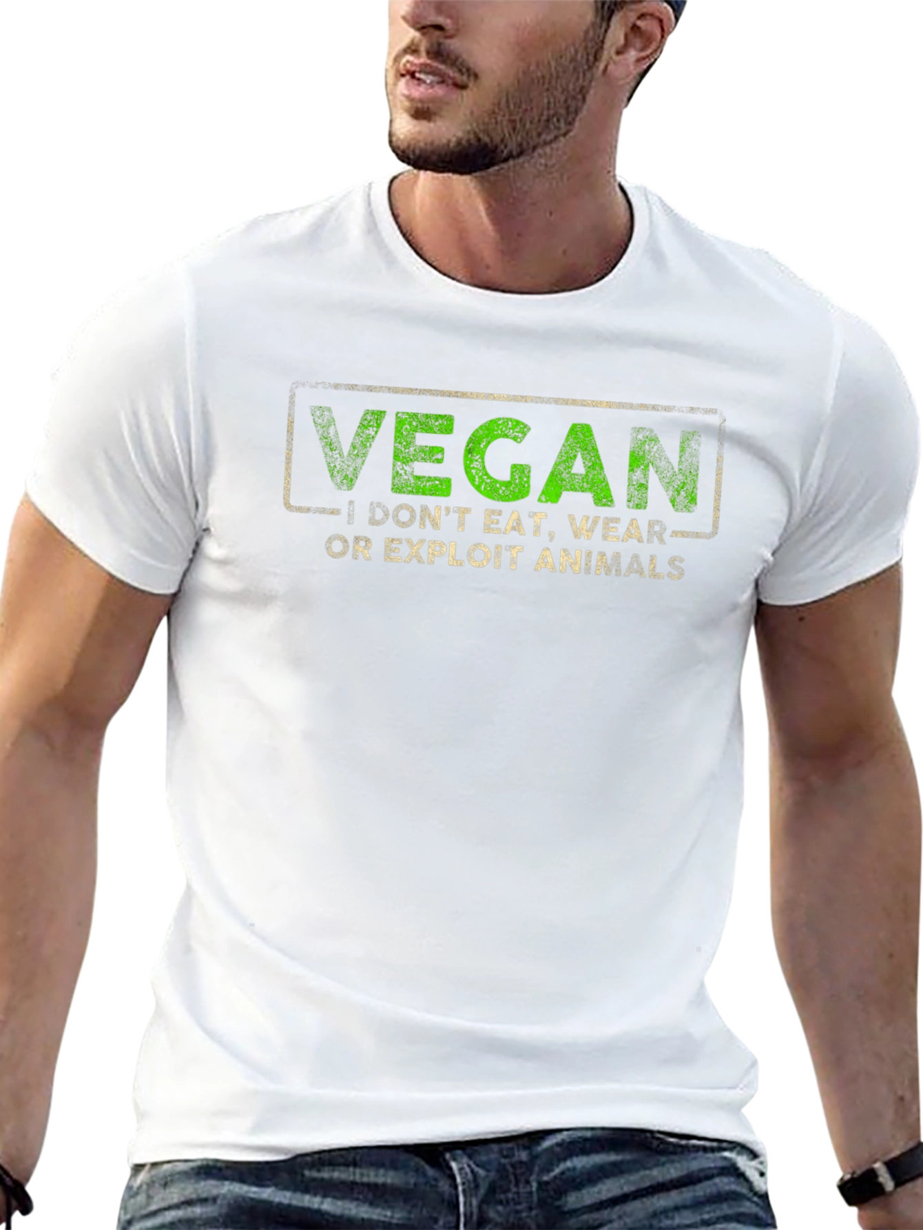 Vegan Statement Graphic Tee - Animal Rights Activist Shirt