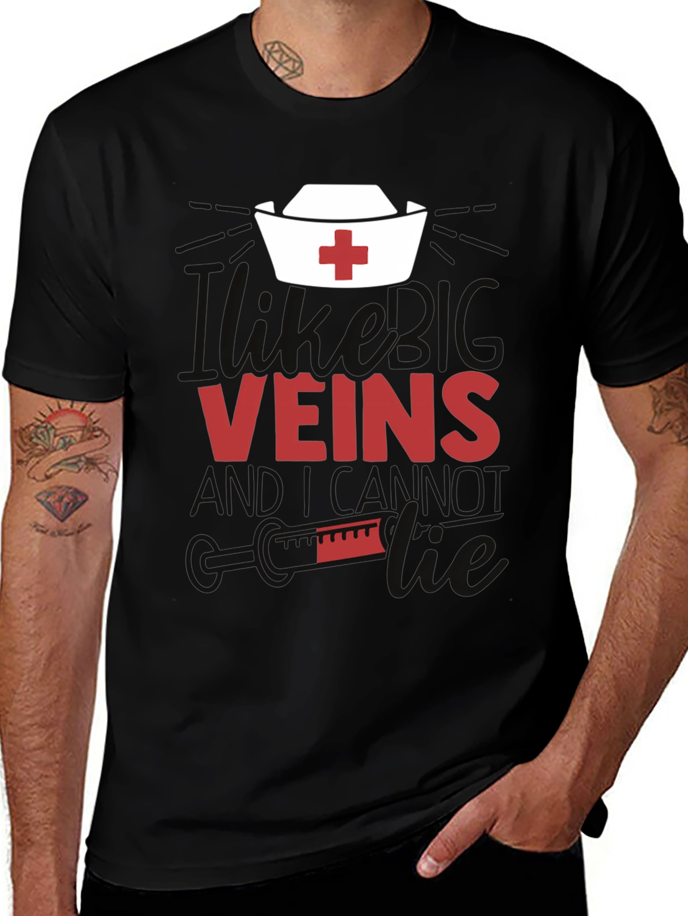Funny Nurse Vein T-Shirt - Medical Humor Tee