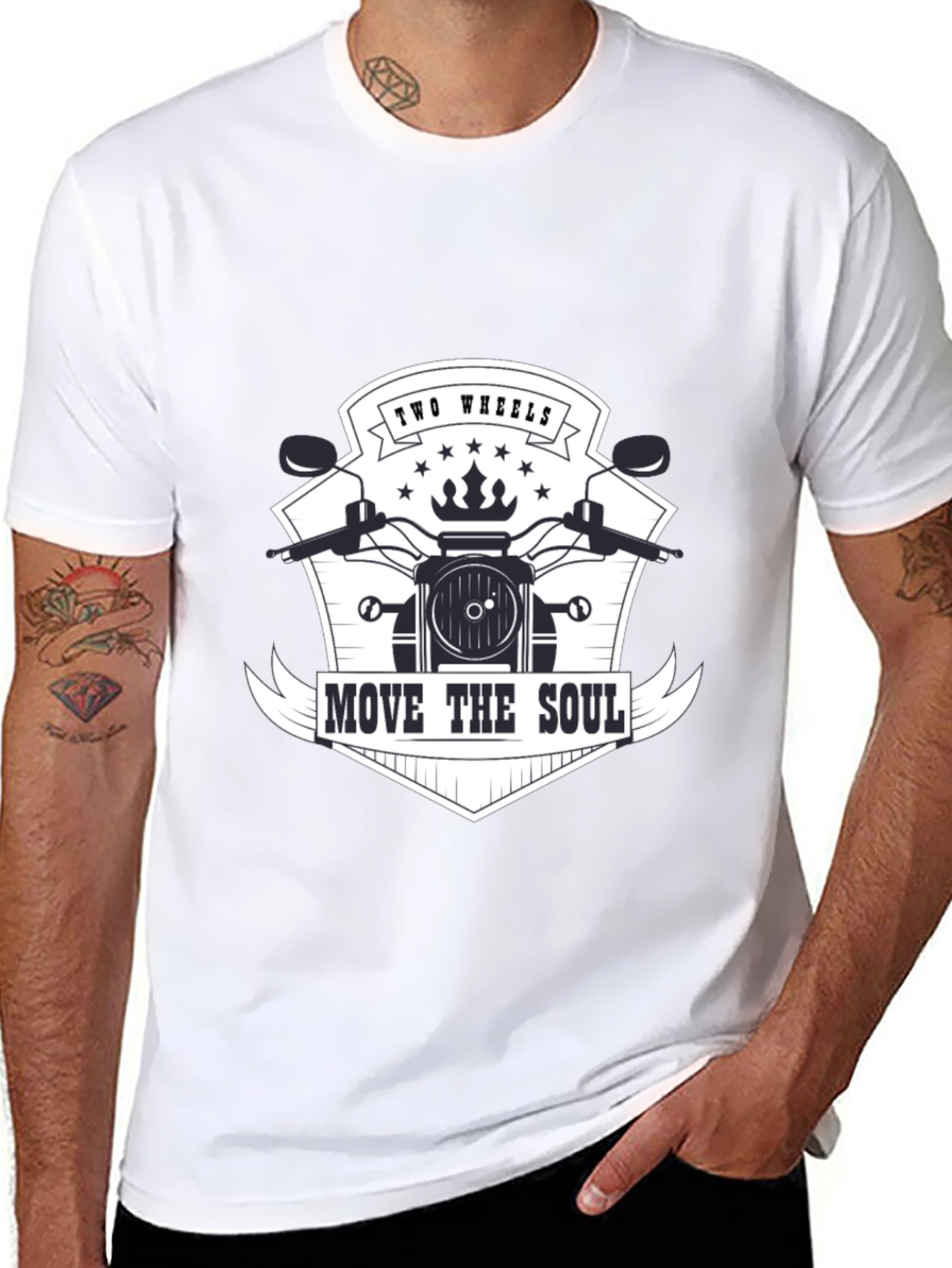 Two Wheels Move The Soul Graphic Tee