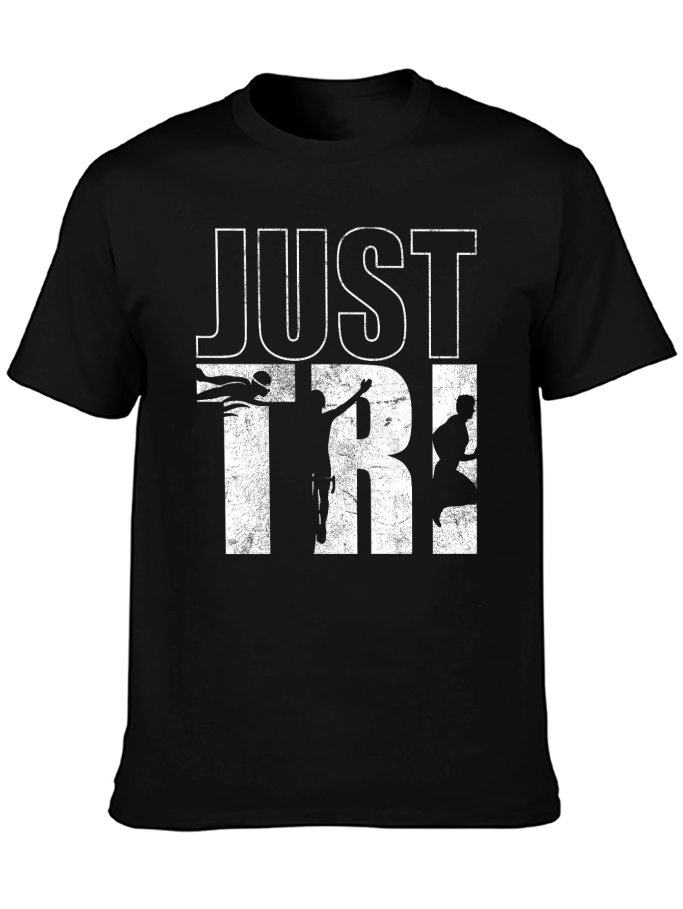 Just Tri It Black T-Shirt