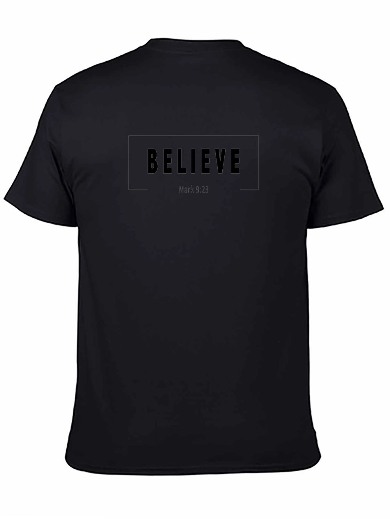 Believe Christian T-Shirt | Mark 9:23 Bible Verse