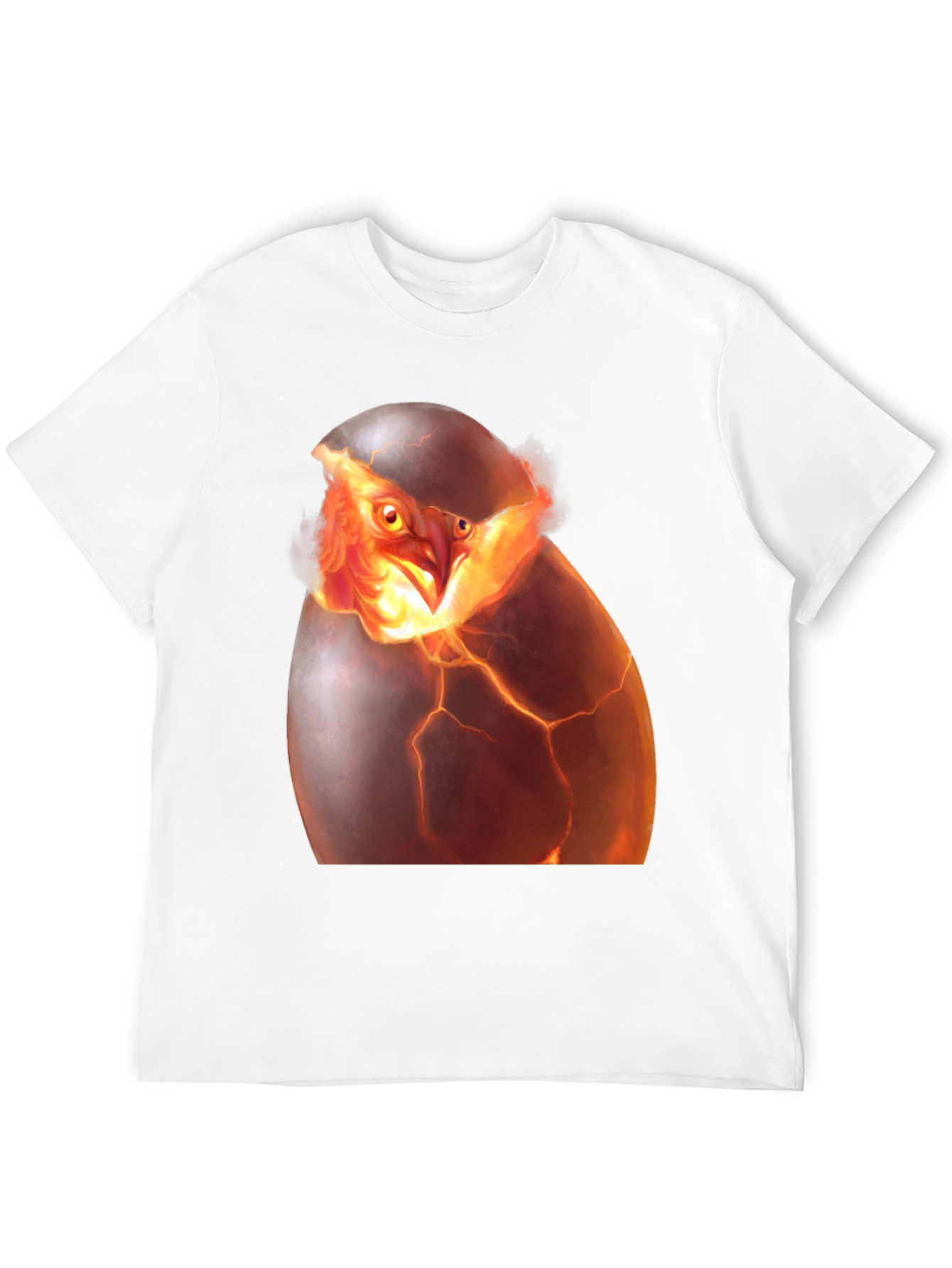 Phoenix Hatching T-Shirt - Fiery Bird Design