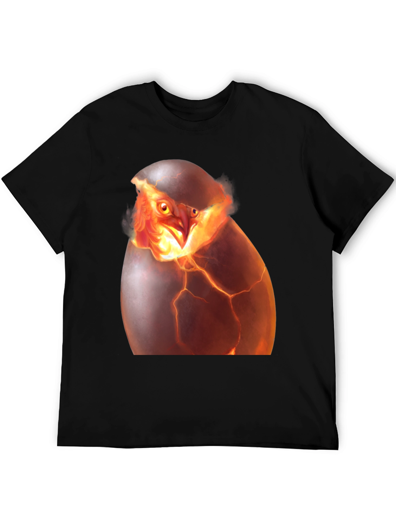 Phoenix Hatching T-Shirt - Fiery Bird Design