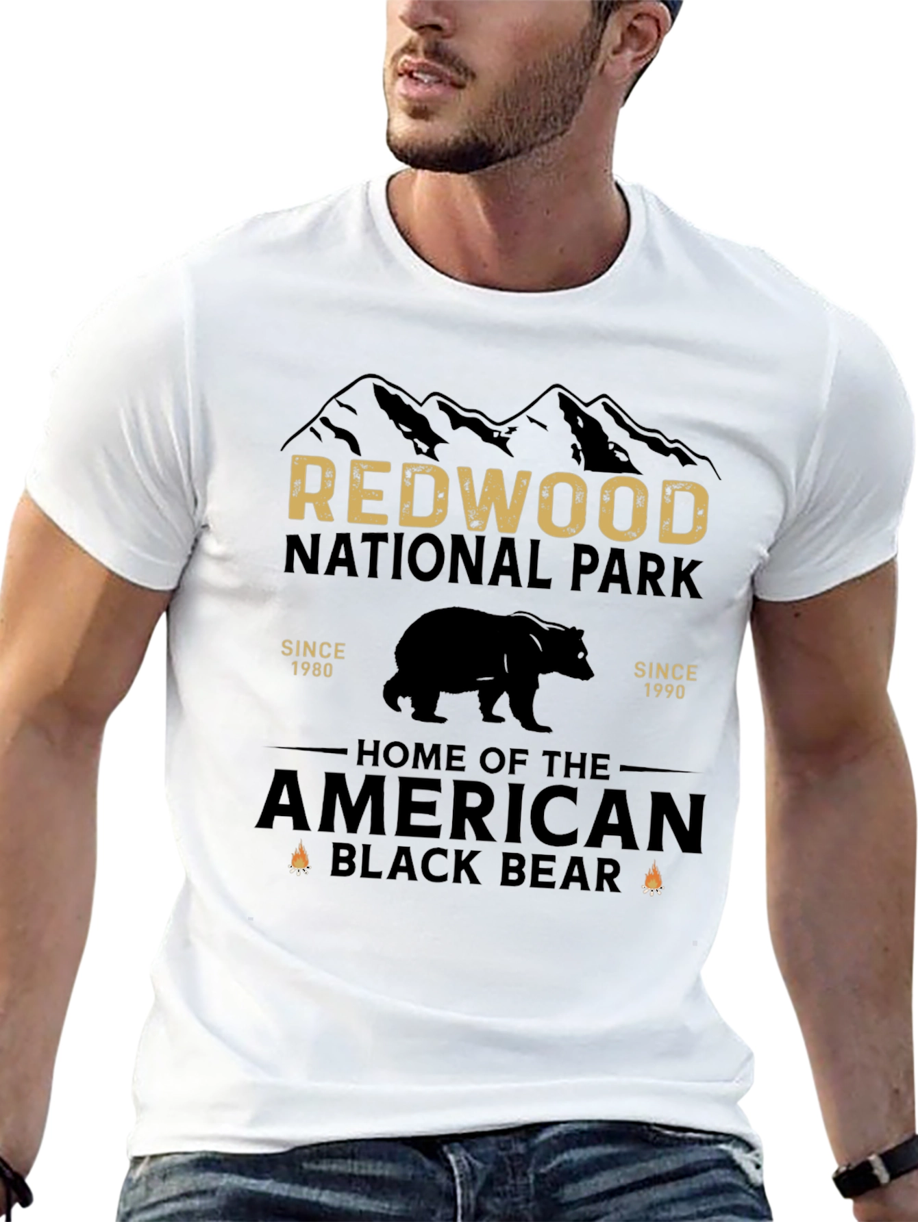 Redwood National Park Black Bear Graphic Tee