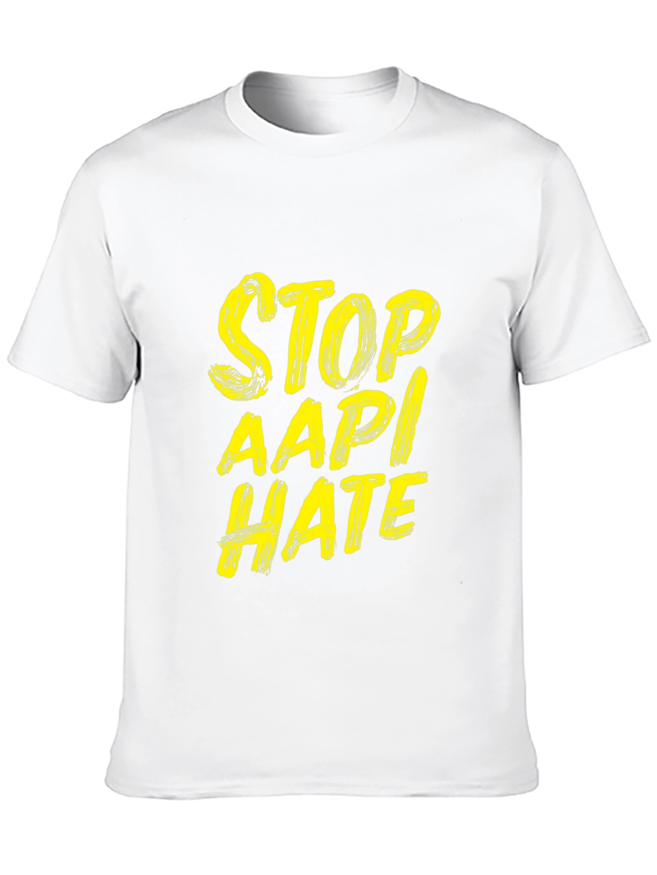 Stop AAPI Hate T-Shirt - Black Crew Neck Tee