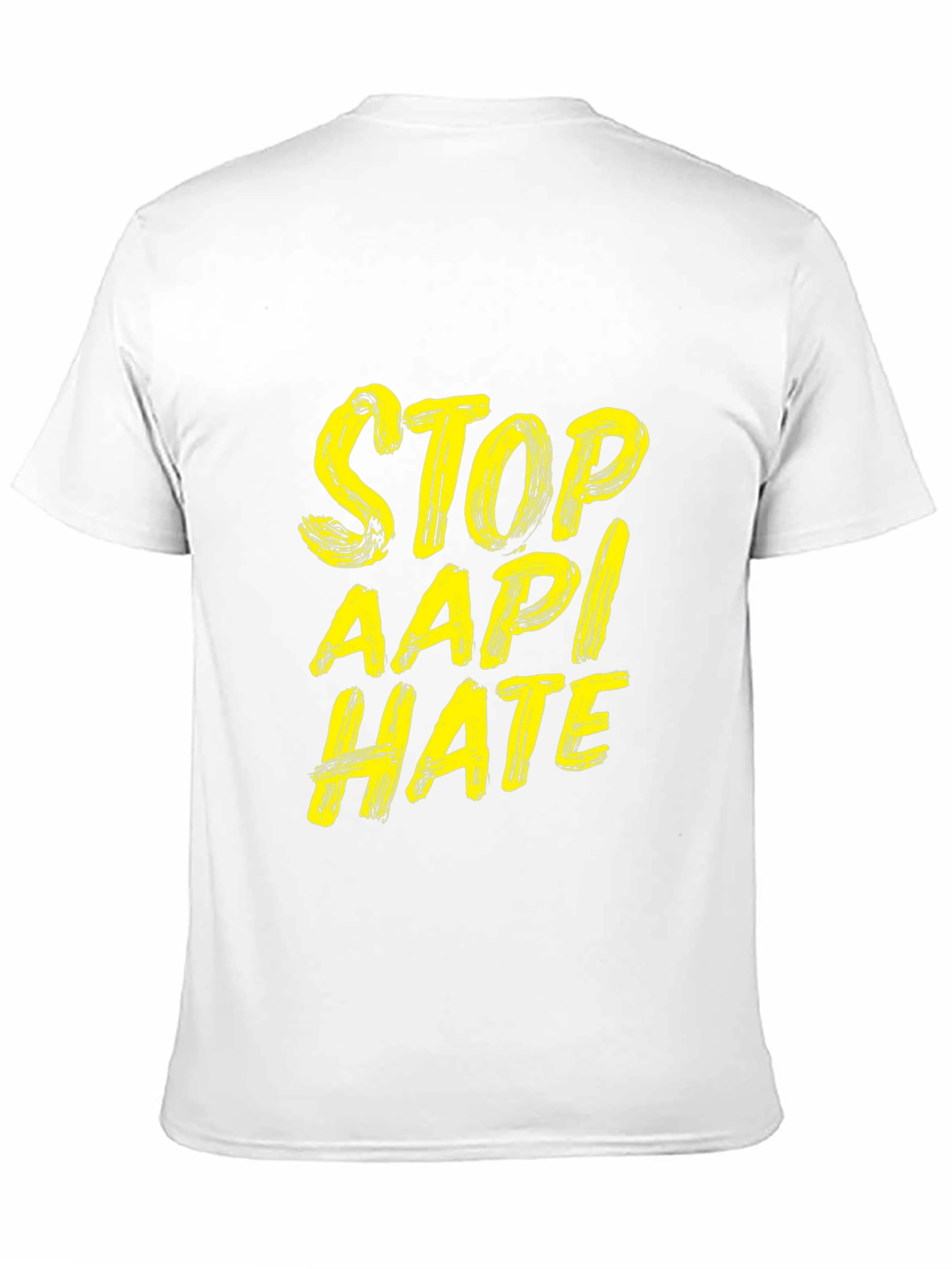 Stop AAPI Hate T-Shirt - Black Crew Neck Tee