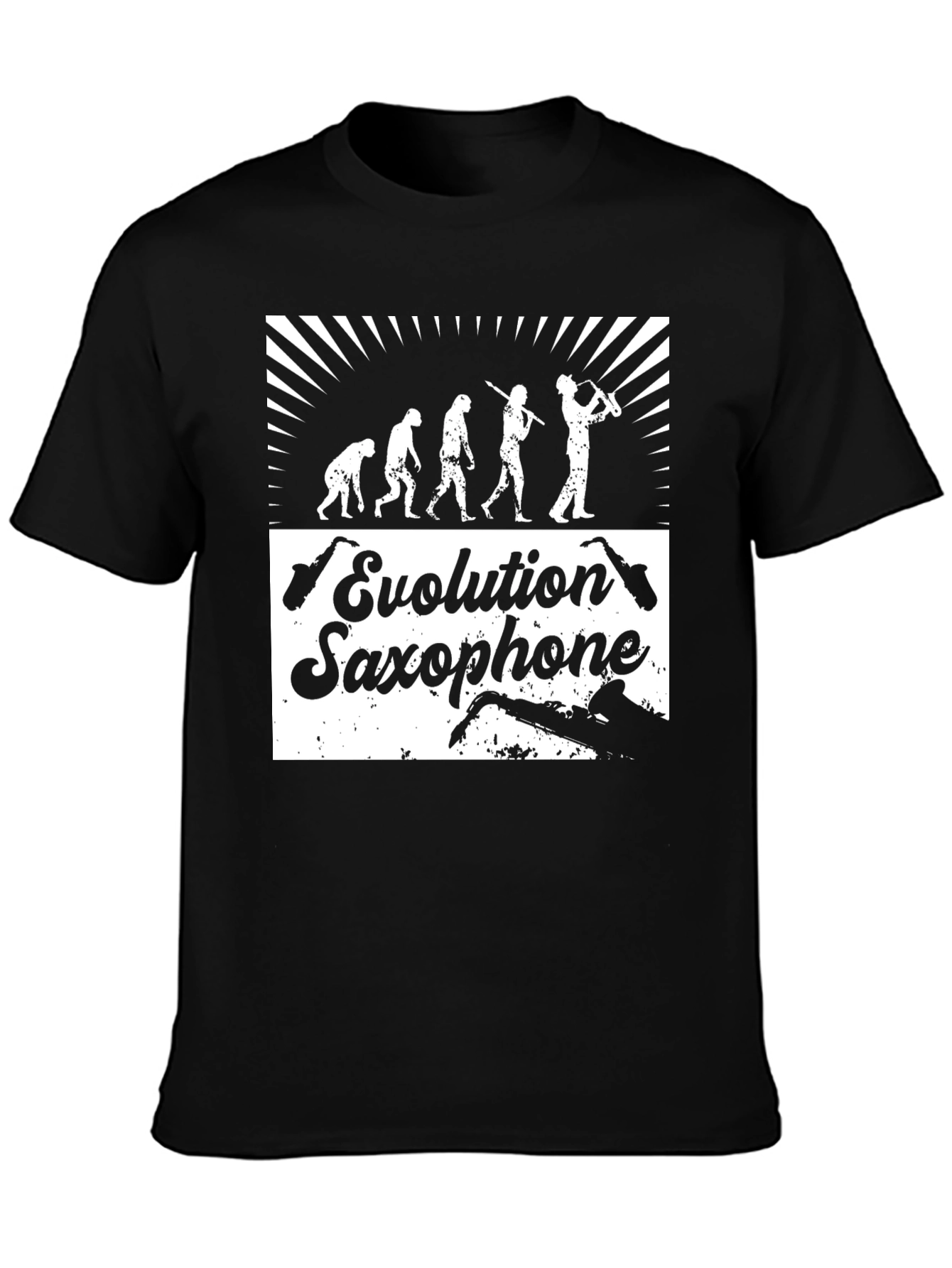 Evolution Saxophone T-Shirt - Funny Music Tee