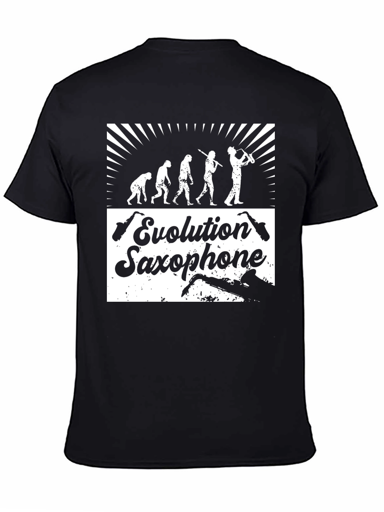 Evolution Saxophone T-Shirt - Funny Music Tee