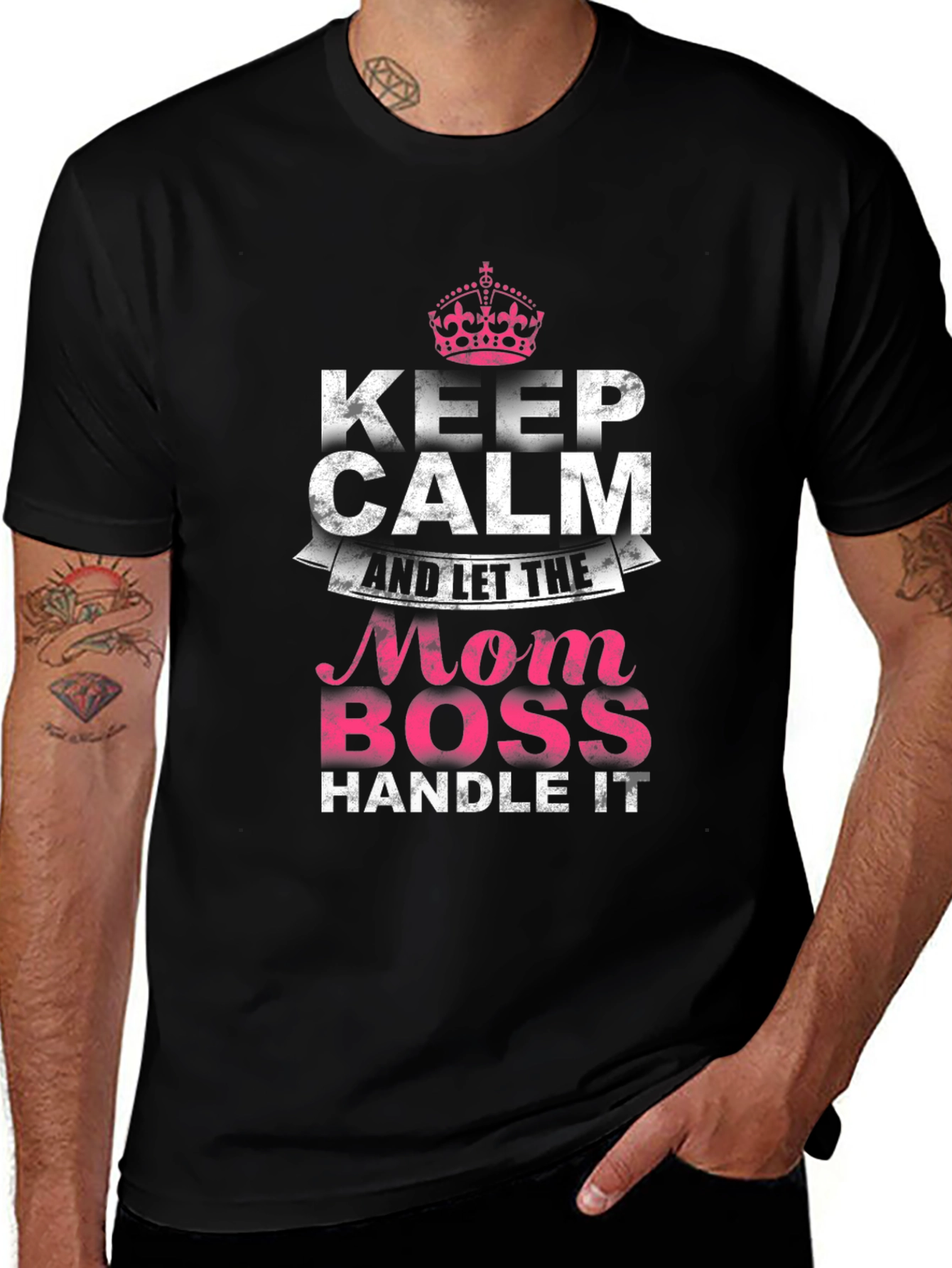 Mom Boss T-Shirt - Keep Calm