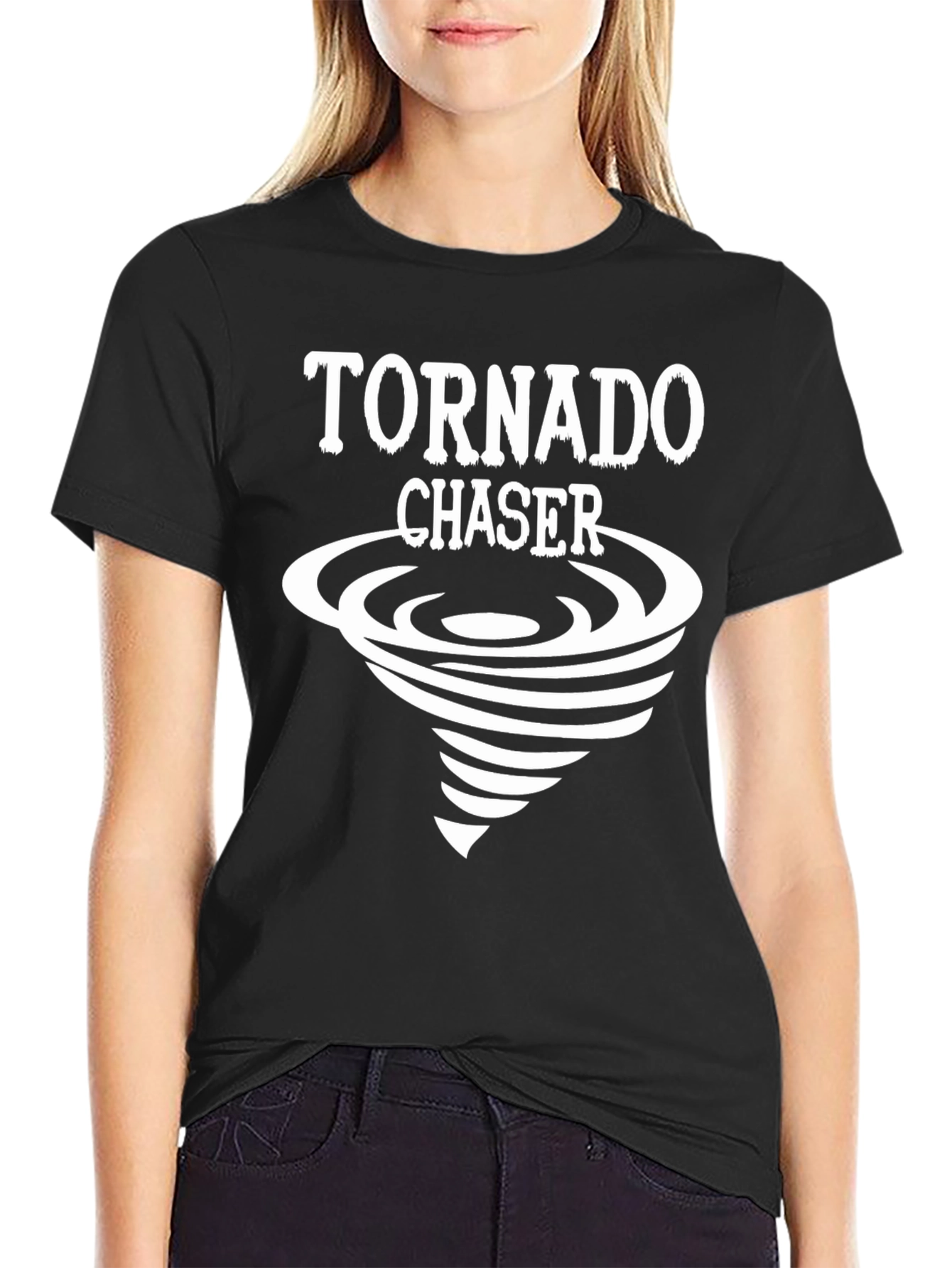 Tornado Chaser Black Graphic Tee