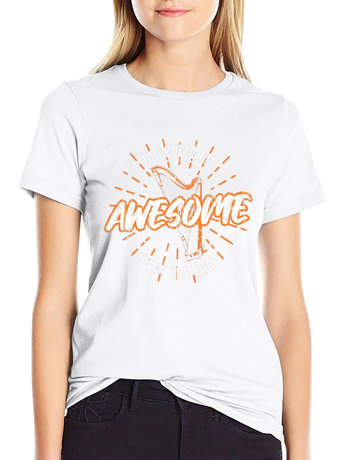 Awesome Harp Player Graphic Tee