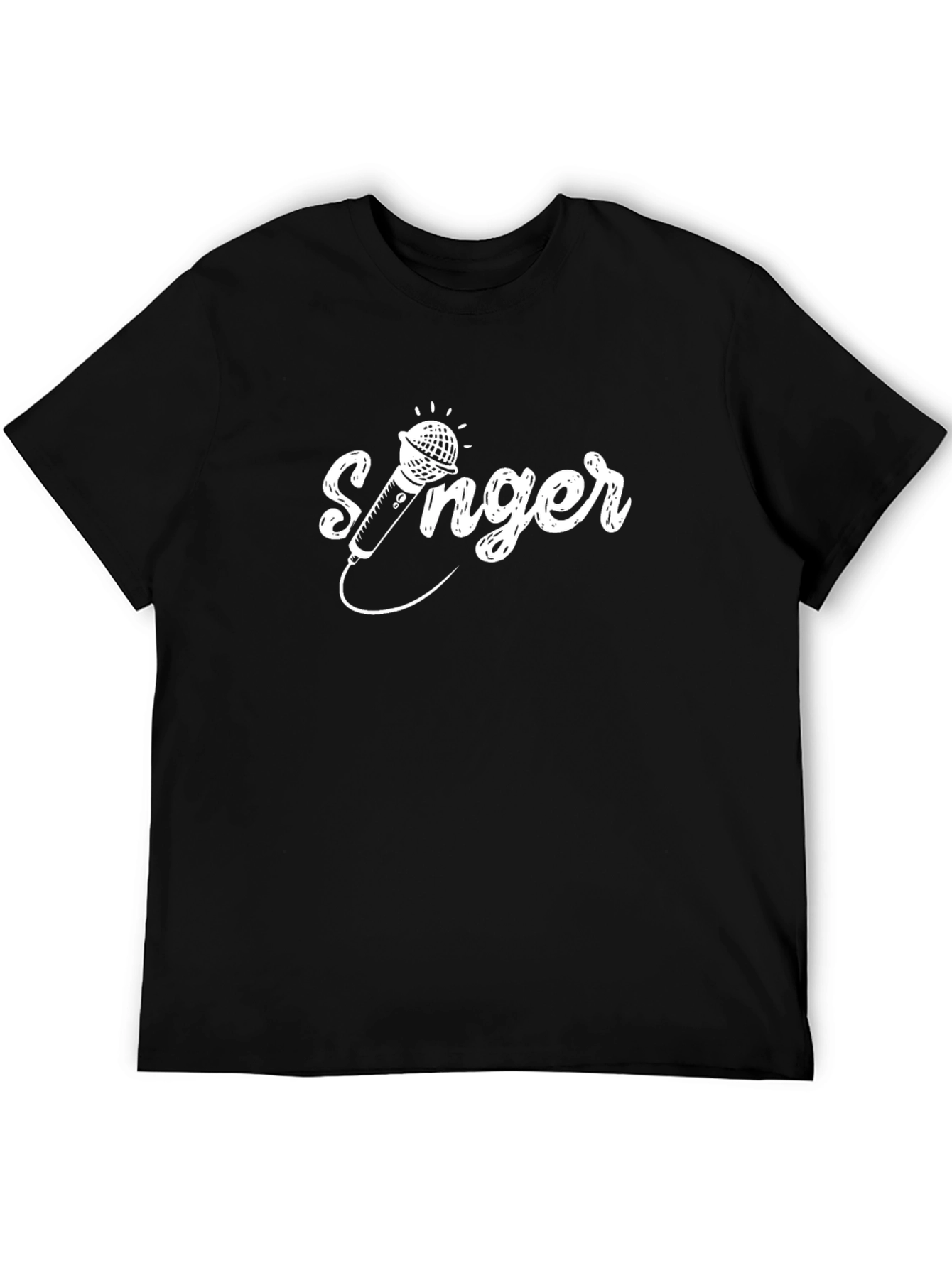 Singer Graphic Tee - Black Cotton Comfort