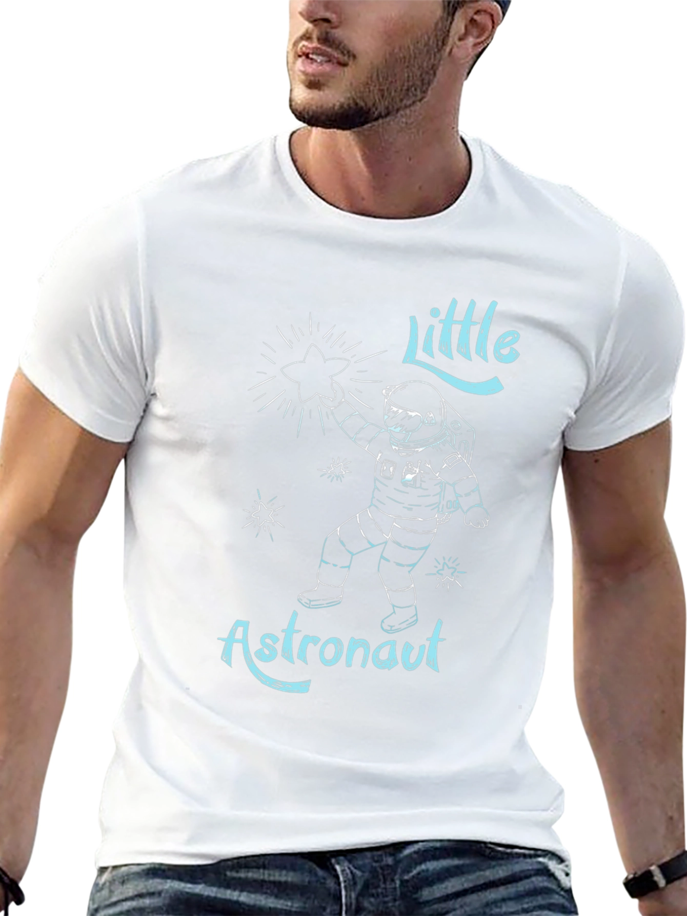 Little Astronaut Black T-Shirt