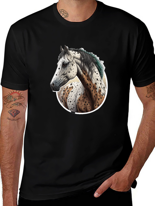 Horse Portrait Graphic Tee - Unique Style