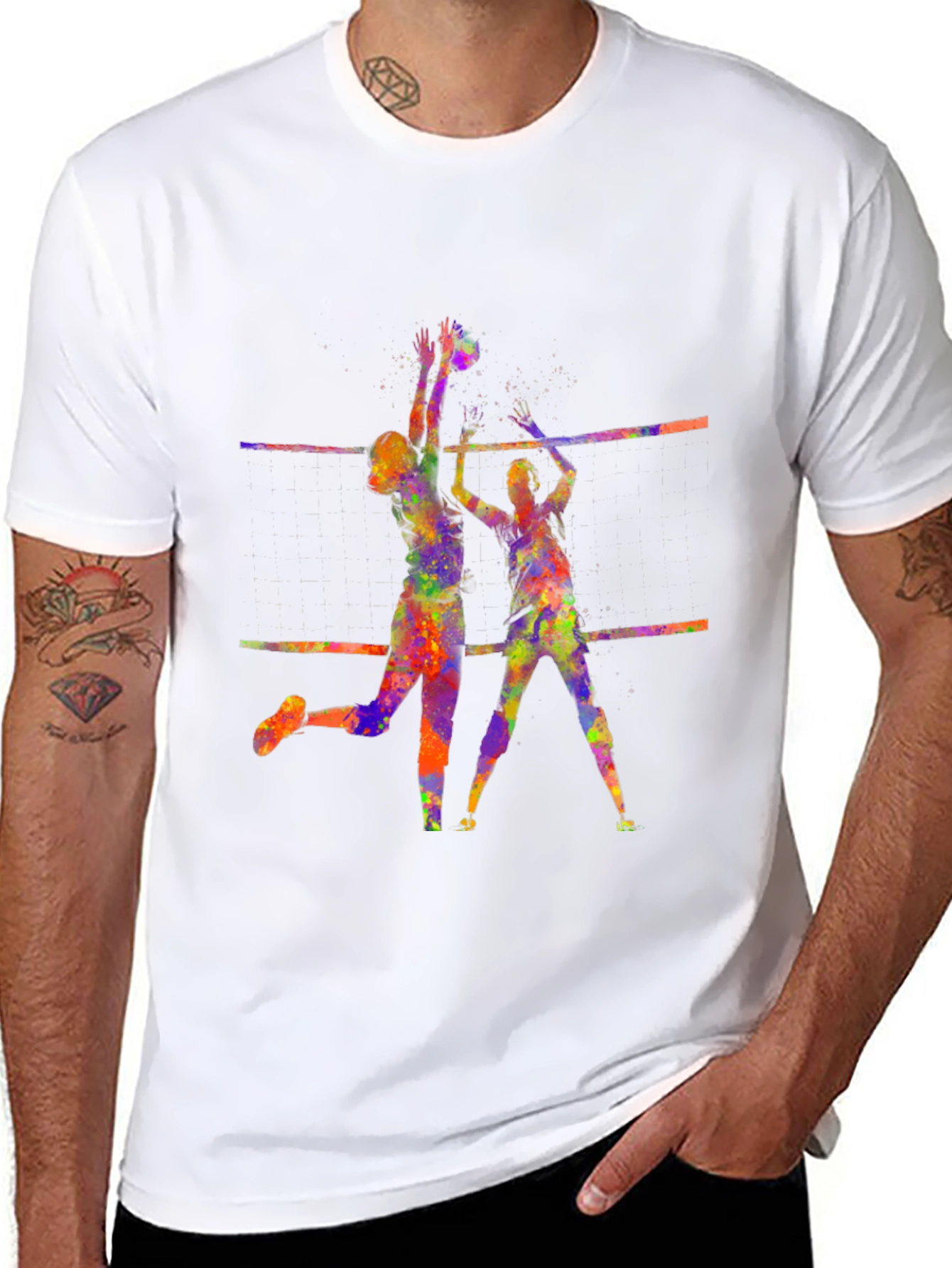 Volleyball Watercolor T-Shirt