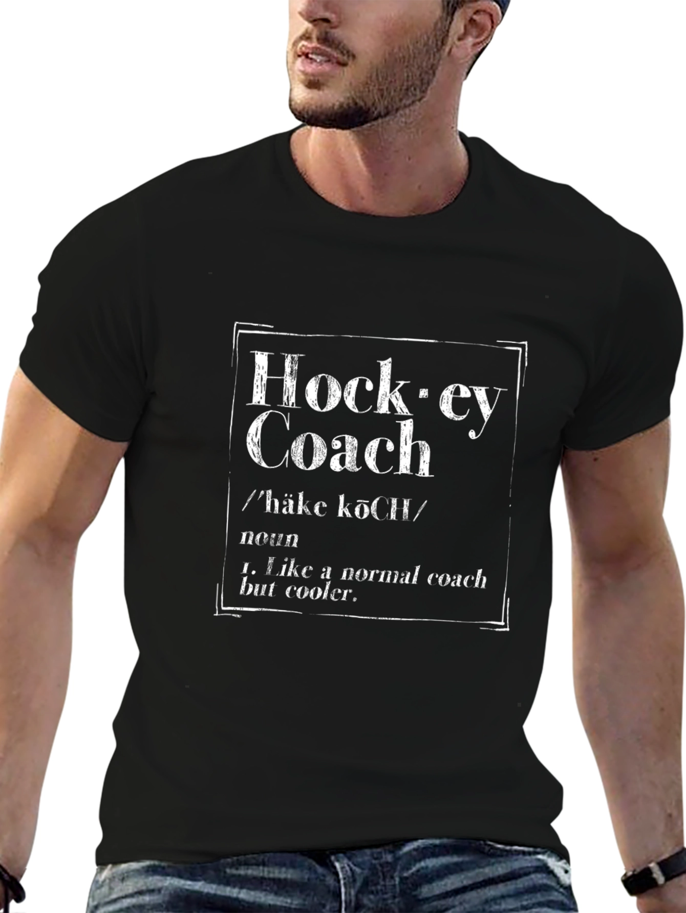 Hockey Coach Definition T-Shirt Cool Coach Tee