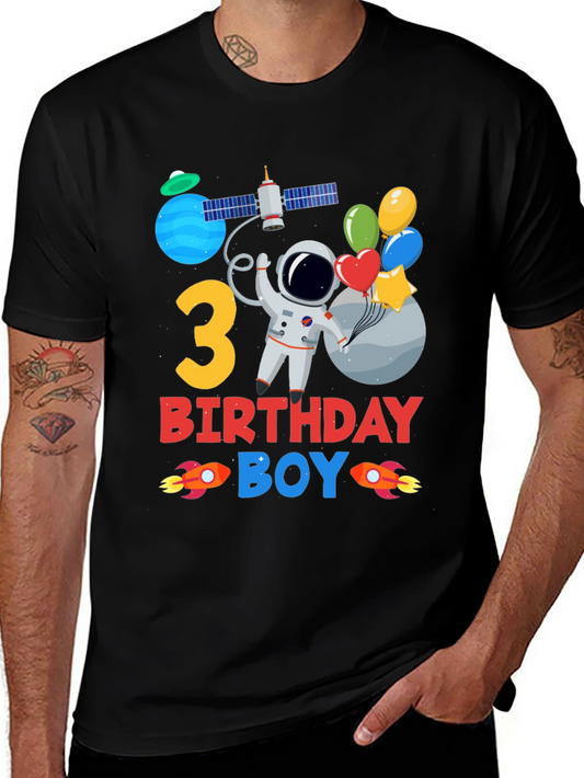 3rd Birthday Space Boy T-Shirt