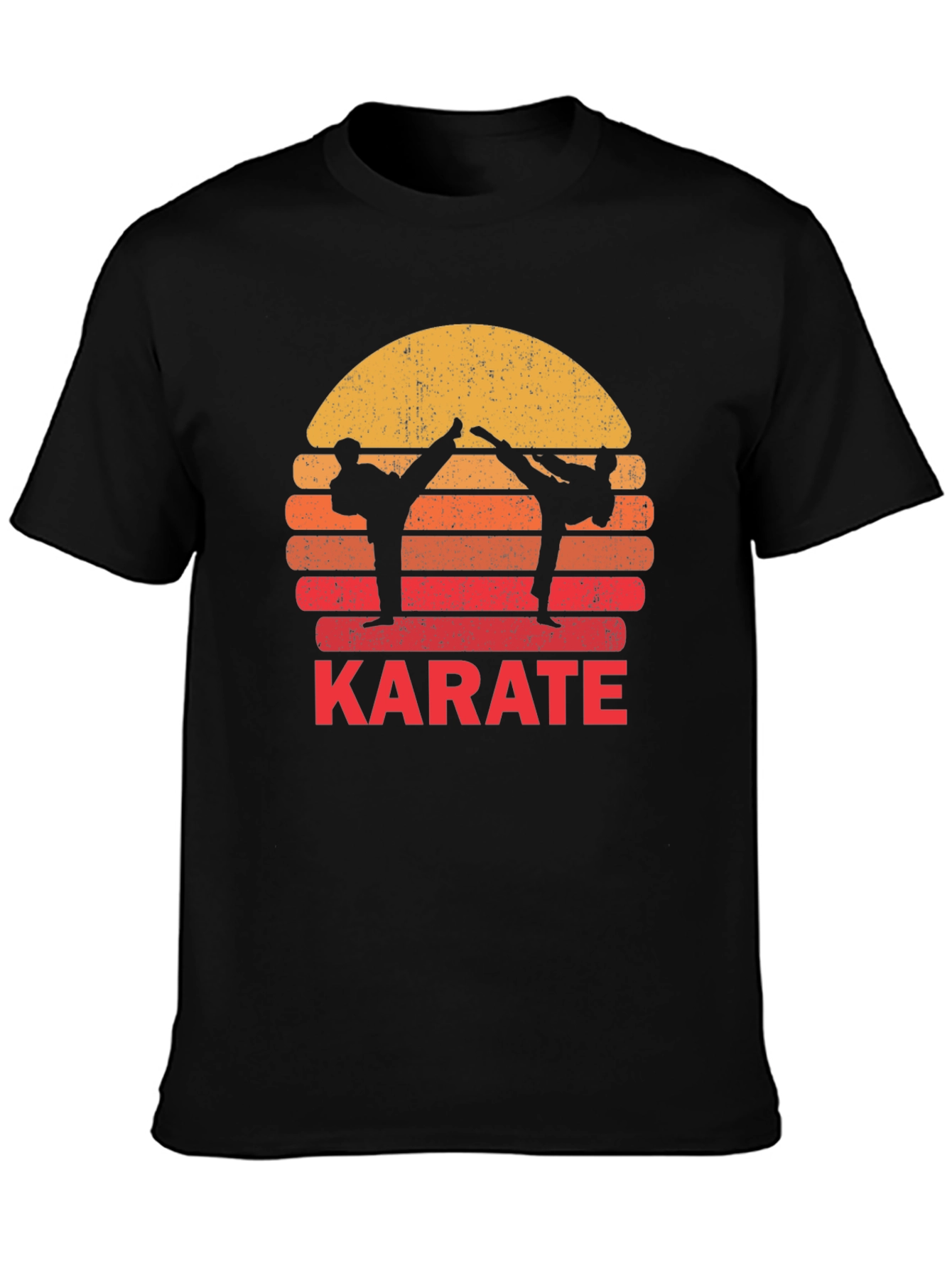 Karate Sunset Graphic Tee - Martial Arts T-Shirt