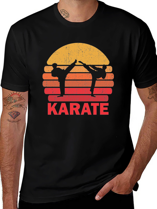 Karate Sunset Graphic Tee - Martial Arts T-Shirt