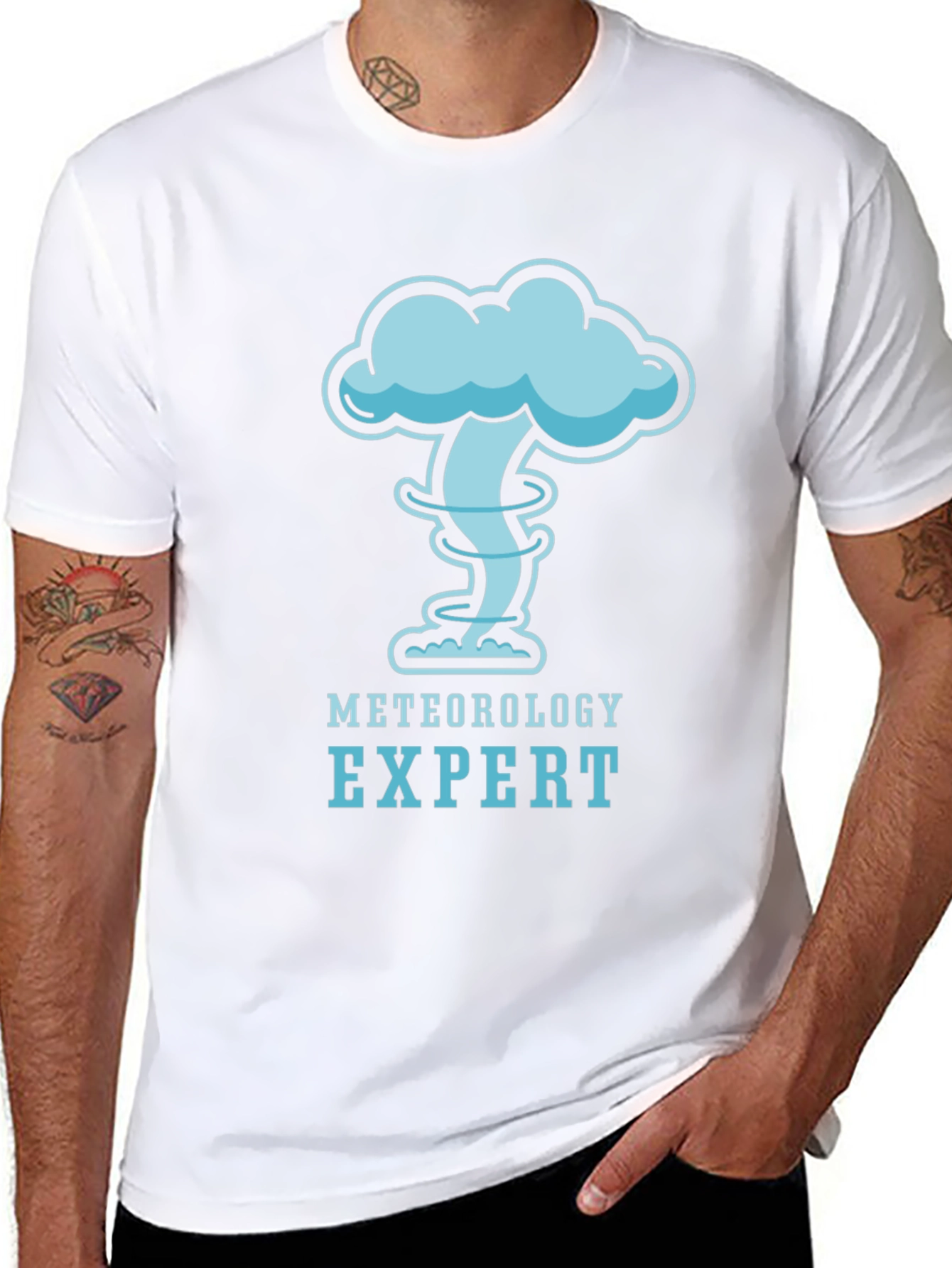 Meteorology Expert Tornado Cloud Graphic T-Shirt