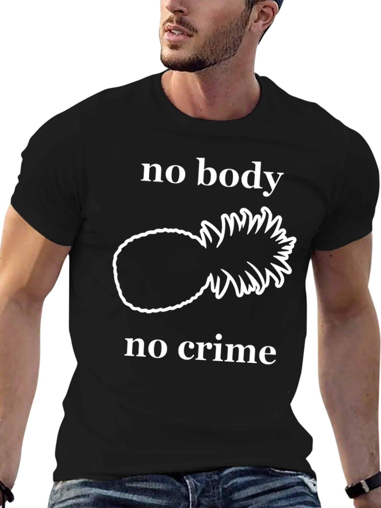 No Body No Crime Pineapple T-Shirt