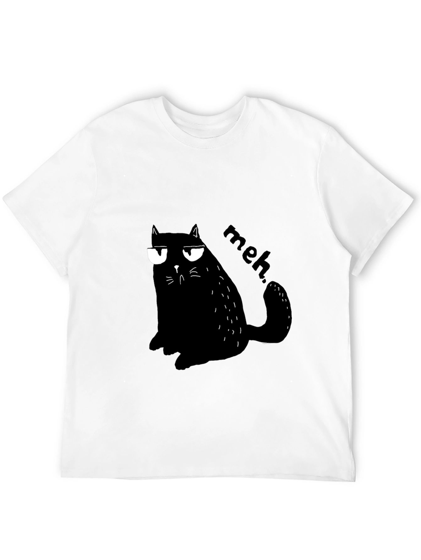 Meh Cat T-Shirt - Grumpy Cat Vibes