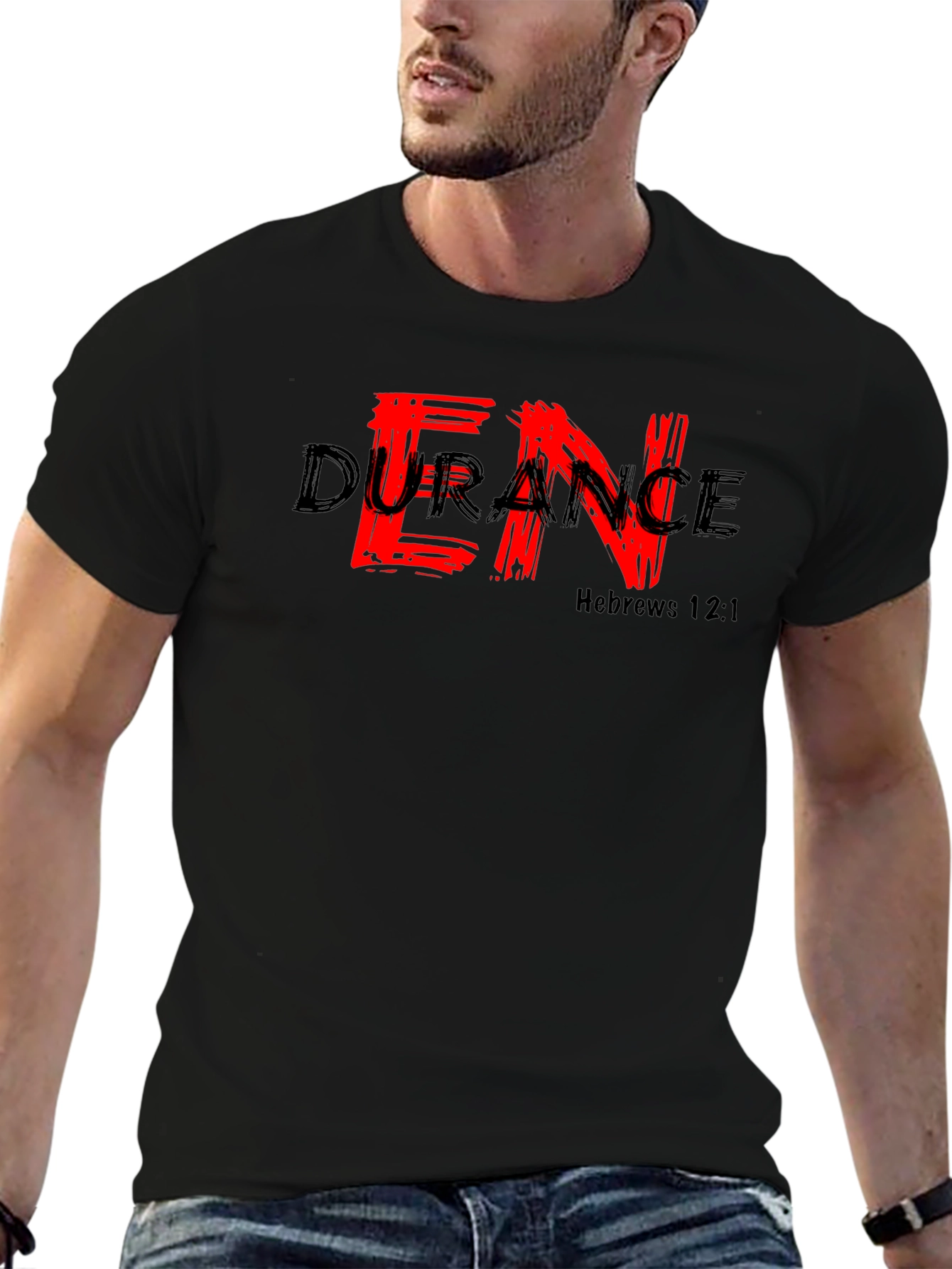 Endurance Hebrews 12:1 Graphic Tee