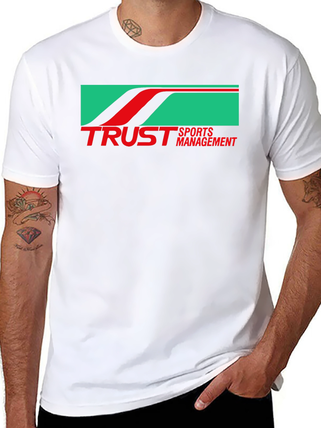 Trust Sports Management Black Graphic Tee