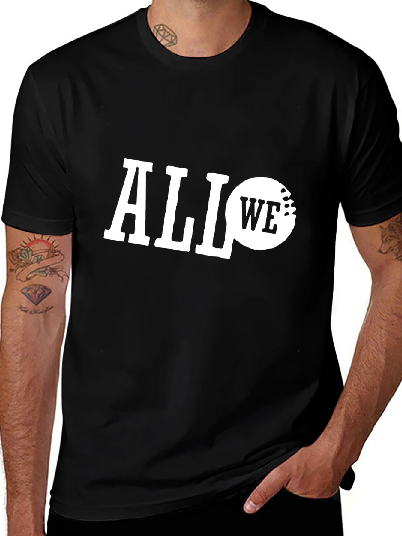 All We Do Is Golf Black Tee