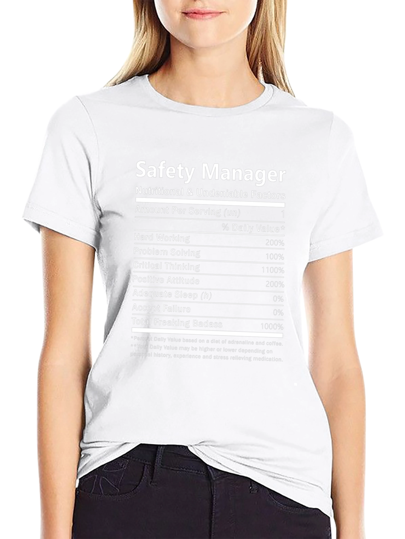 Safety Manager Nutritional Facts T-Shirt