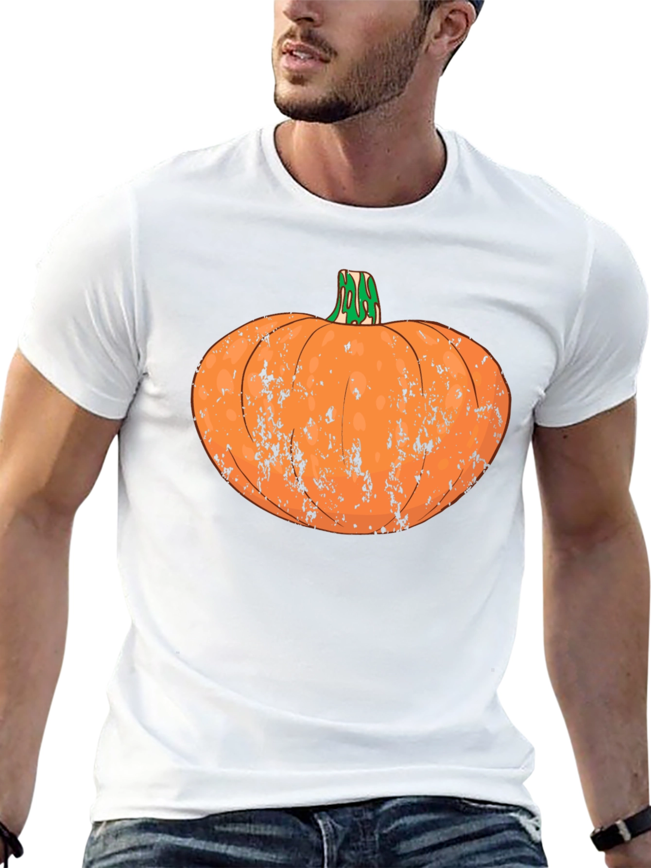 Pumpkin Graphic T-Shirt - Halloween Apparel