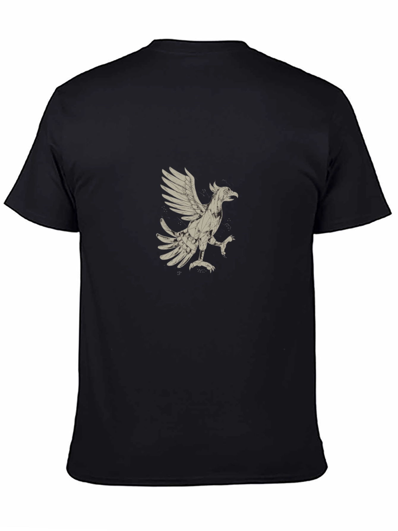 Griffin Graphic Tee - Black Cotton Blend
