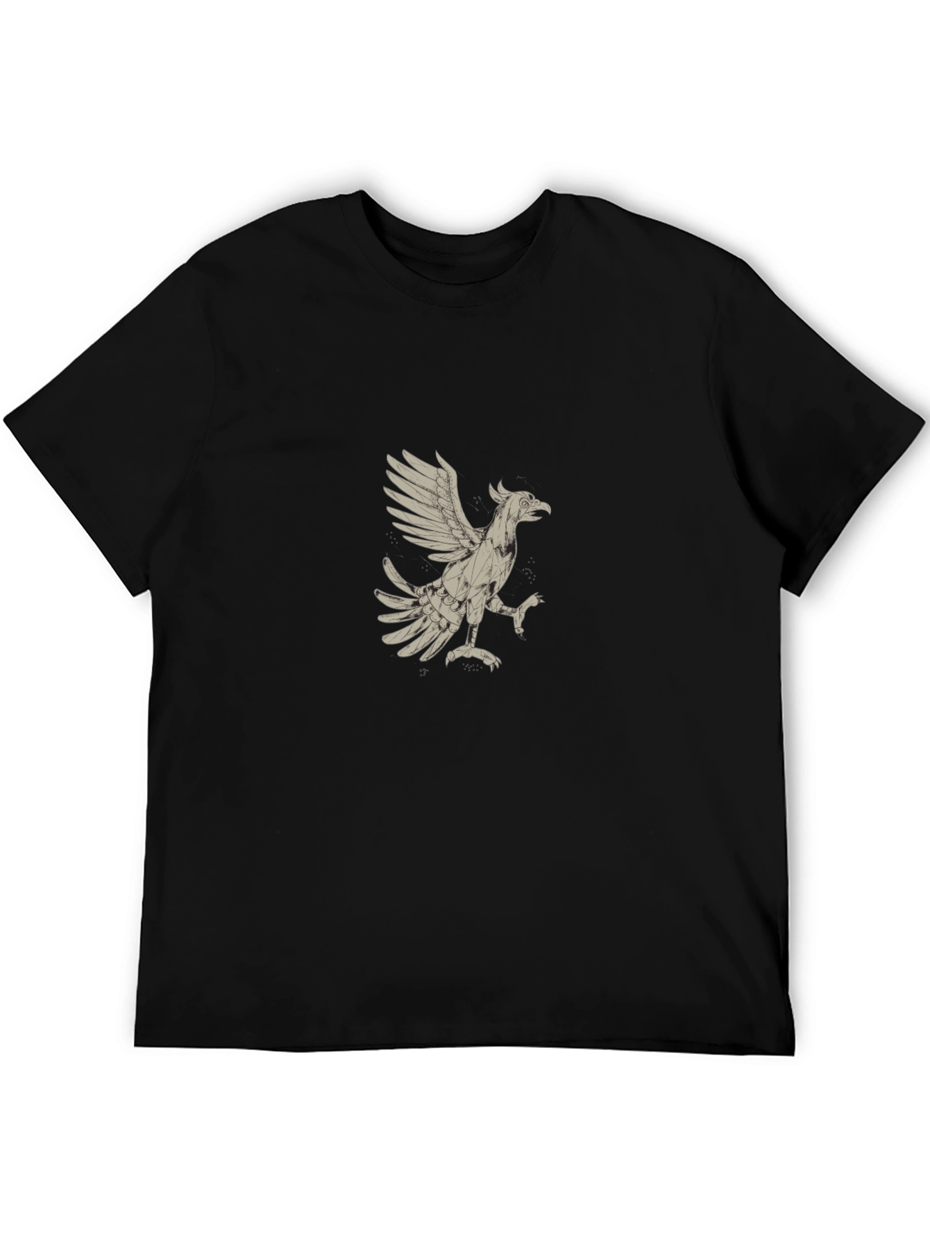 Griffin Graphic Tee - Black Cotton Blend