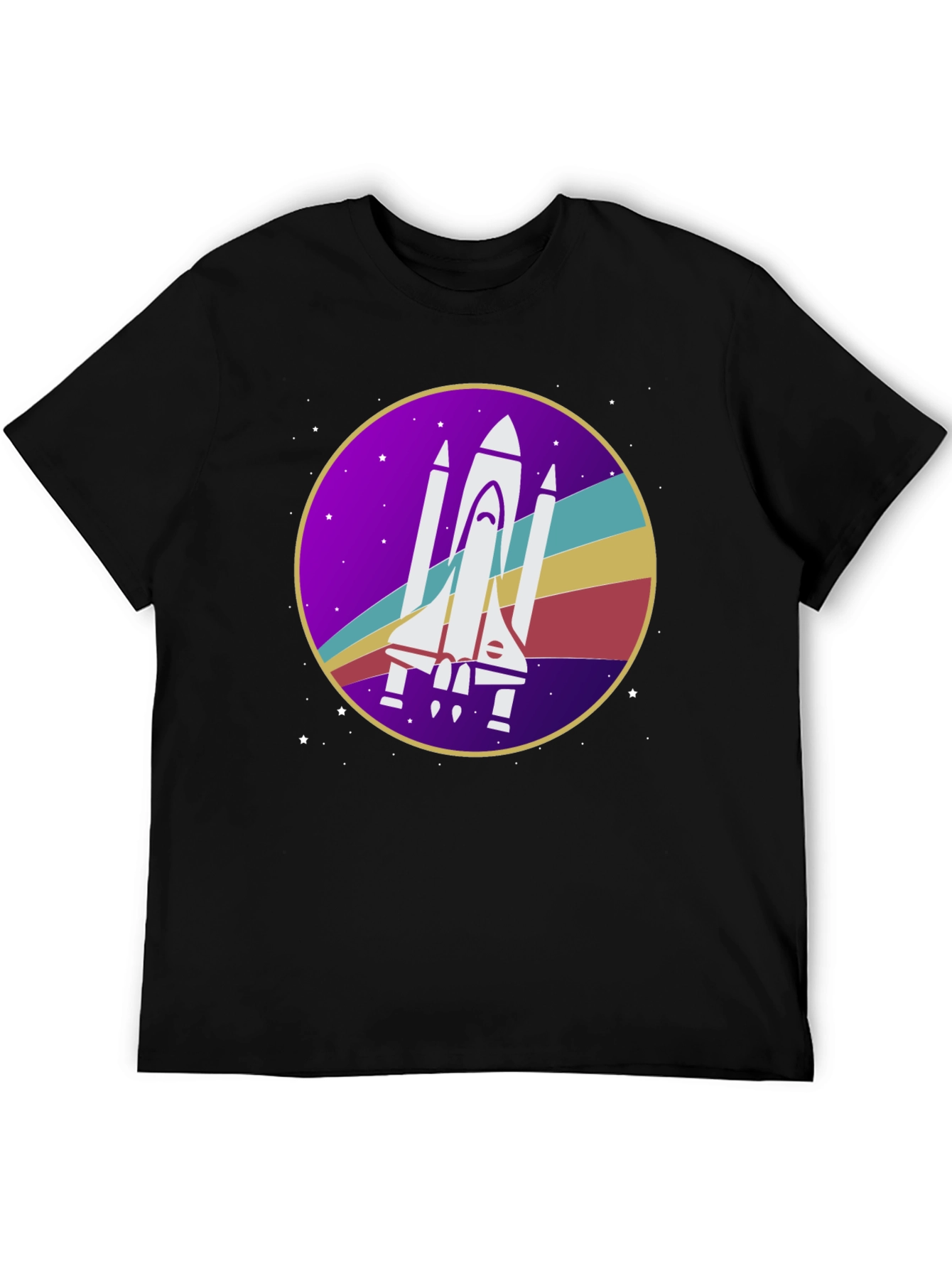 Retro Space Shuttle Graphic T-Shirt
