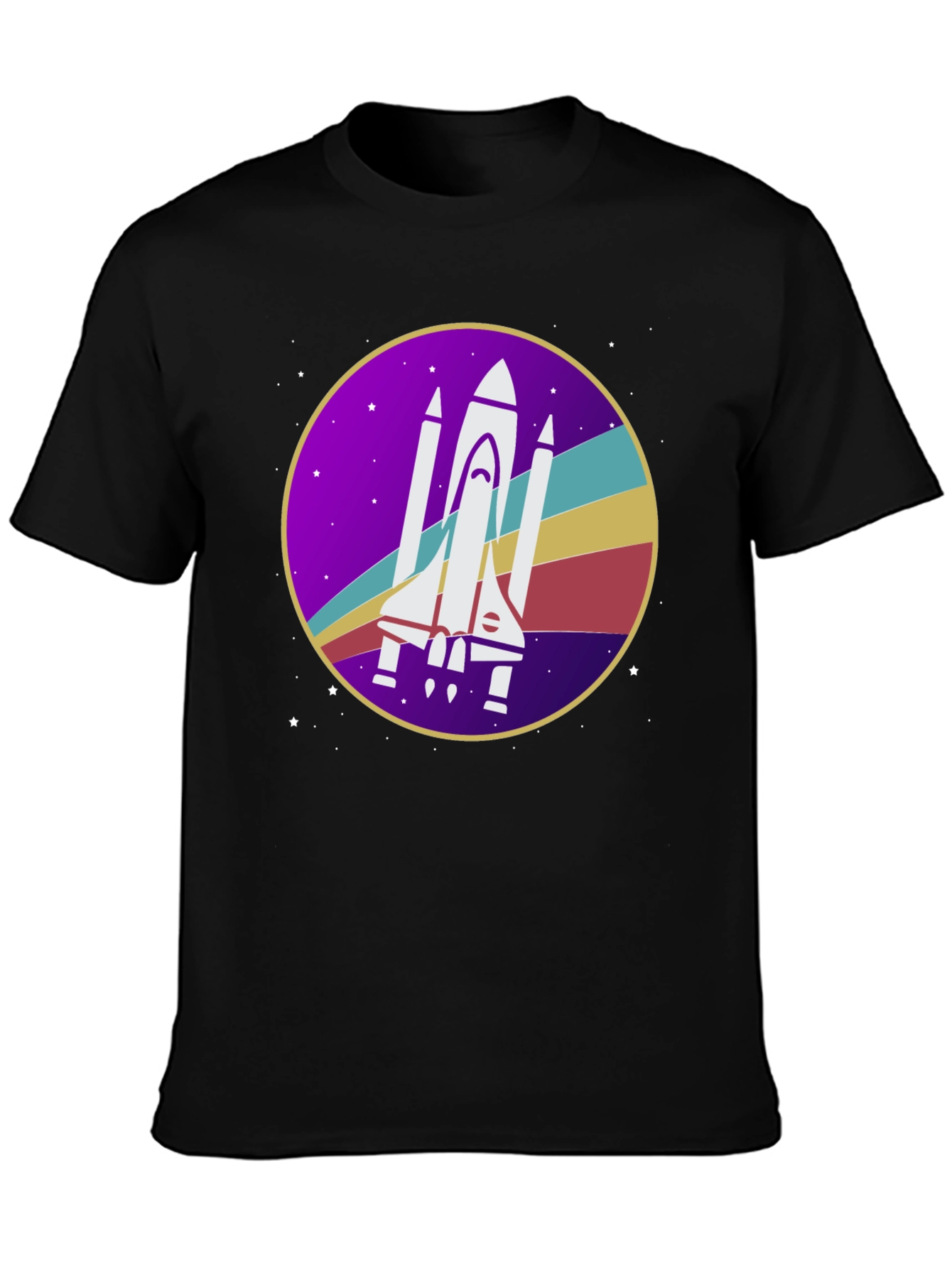 Retro Space Shuttle Graphic T-Shirt