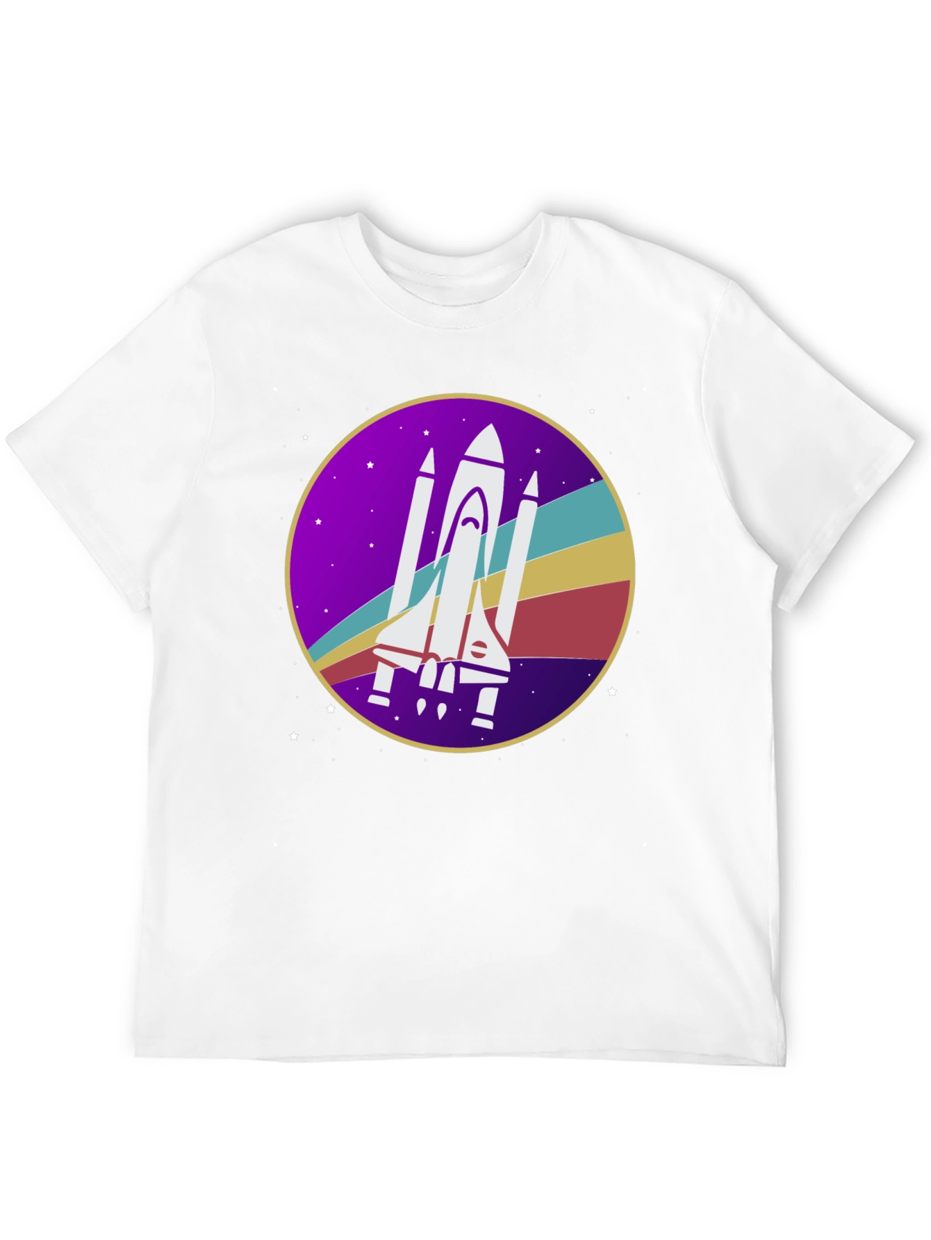 Retro Space Shuttle Graphic T-Shirt
