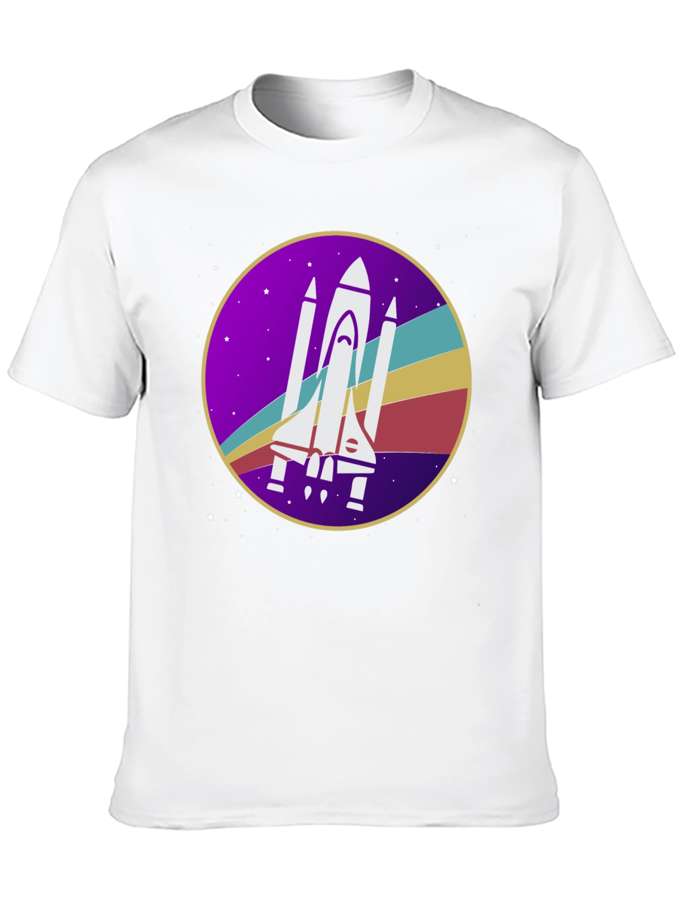 Retro Space Shuttle Graphic T-Shirt
