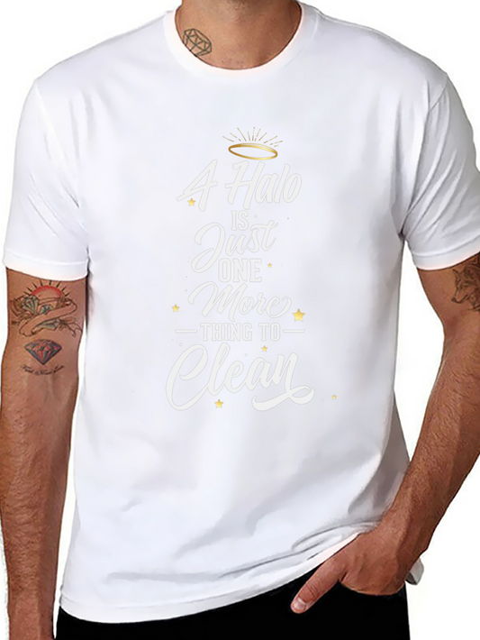 Halo Cleaning Funny T-Shirt - Black