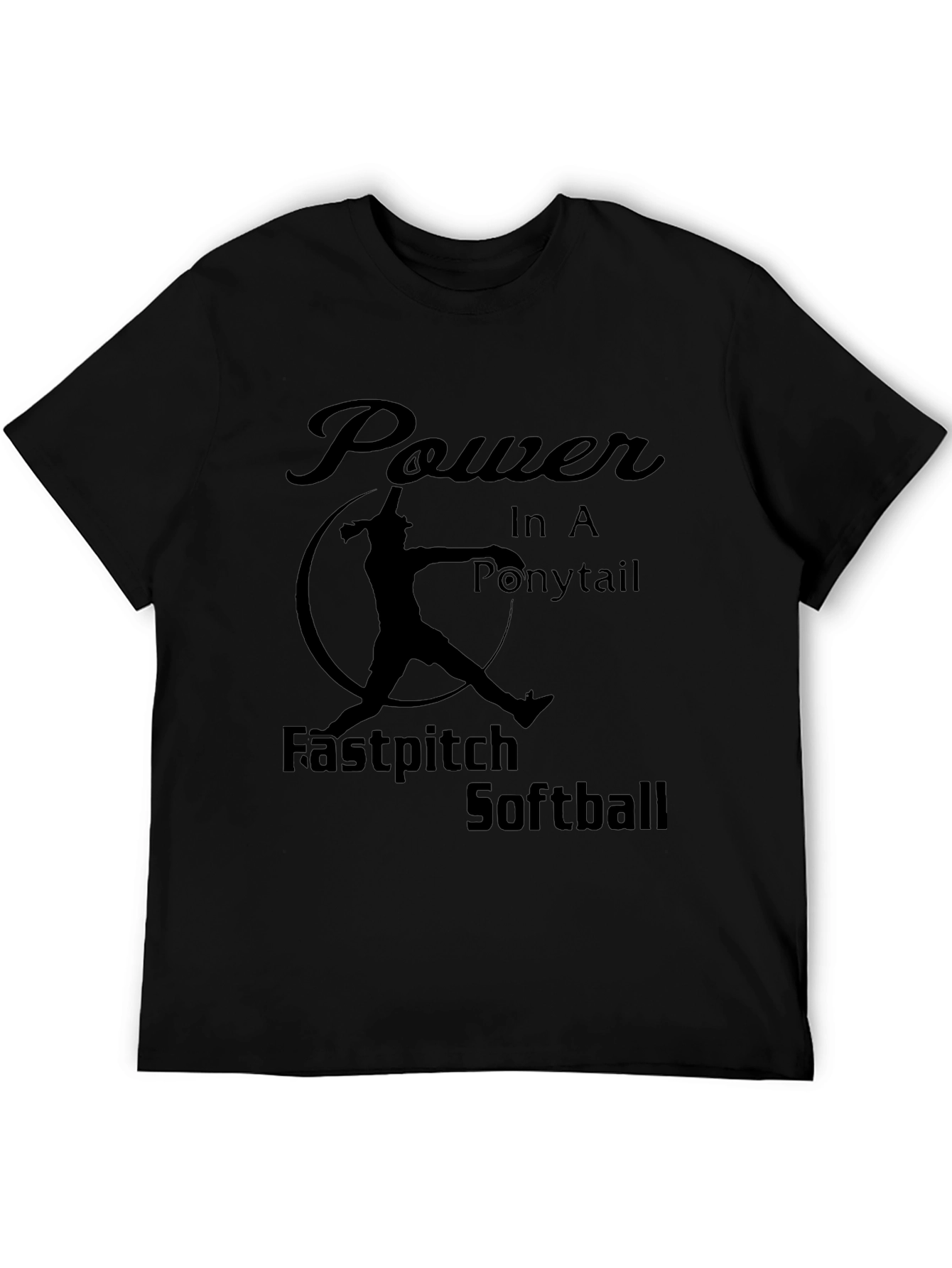 Power Ponytail Fastpitch Softball Graphic Tee