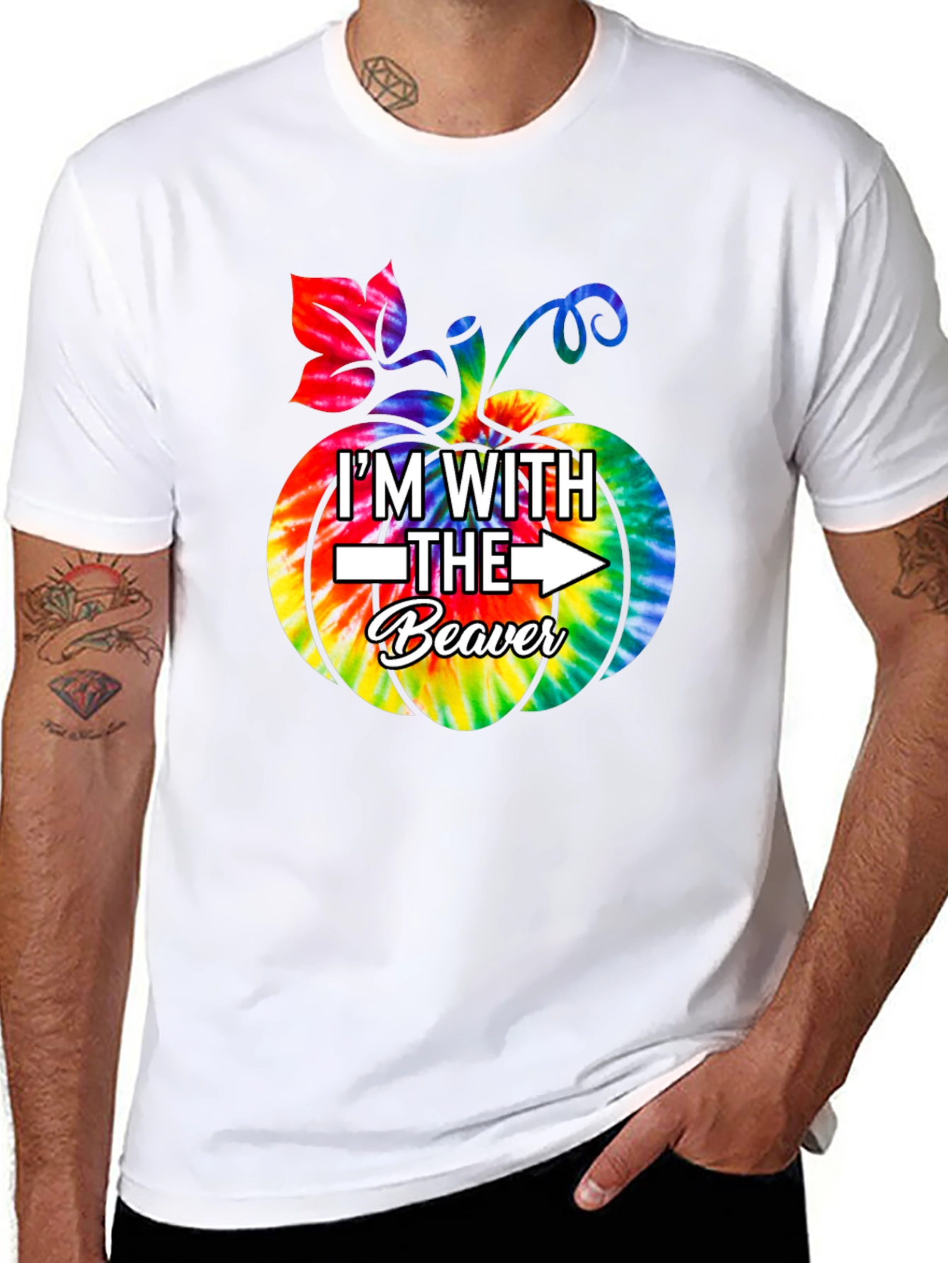Im With The Beaver Funny T-Shirt