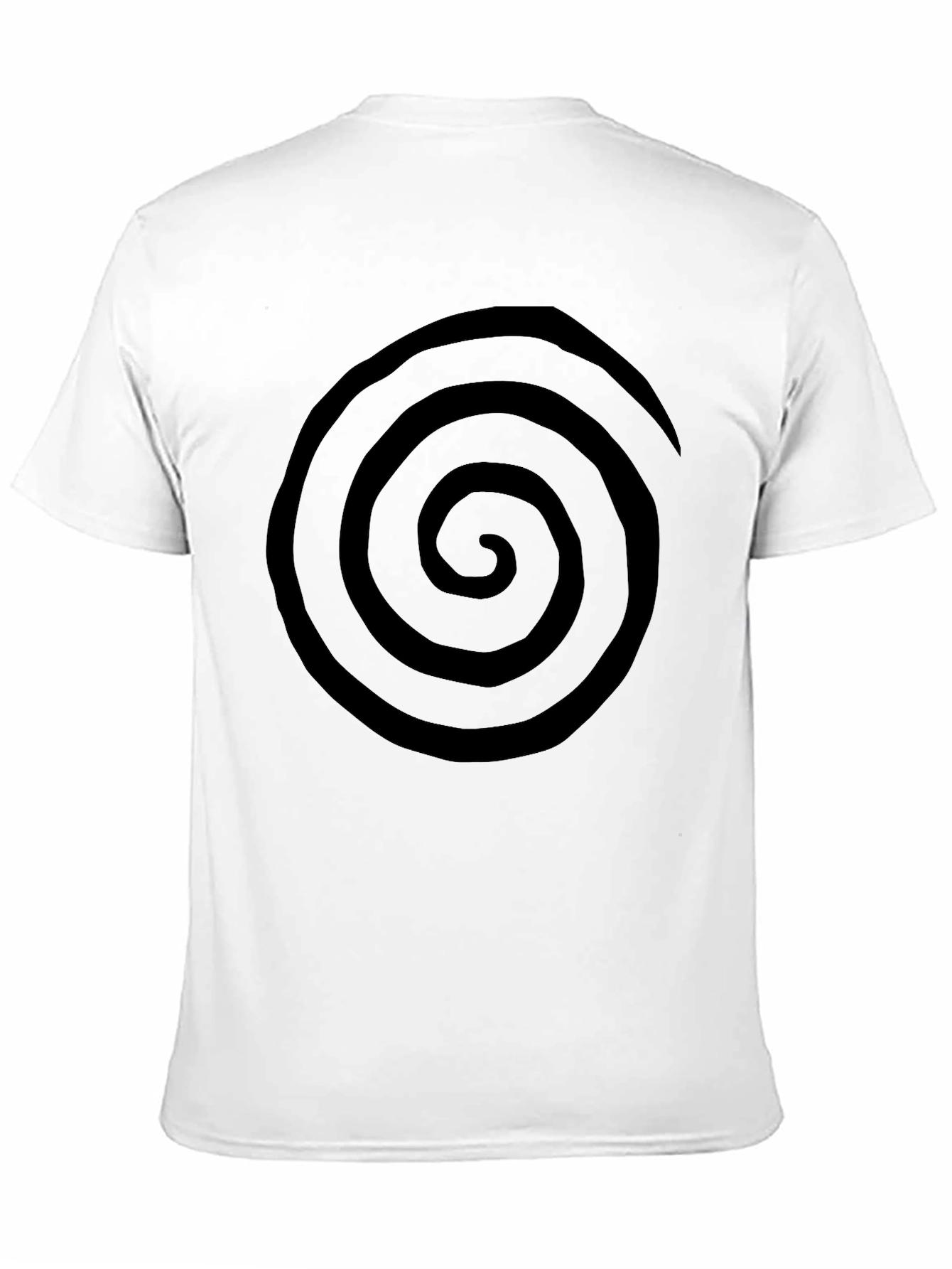 Spiral Graphic Tee - Casual Black T-Shirt
