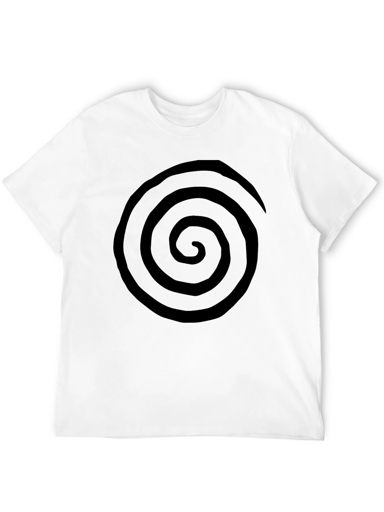 Spiral Graphic Tee - Casual Black T-Shirt