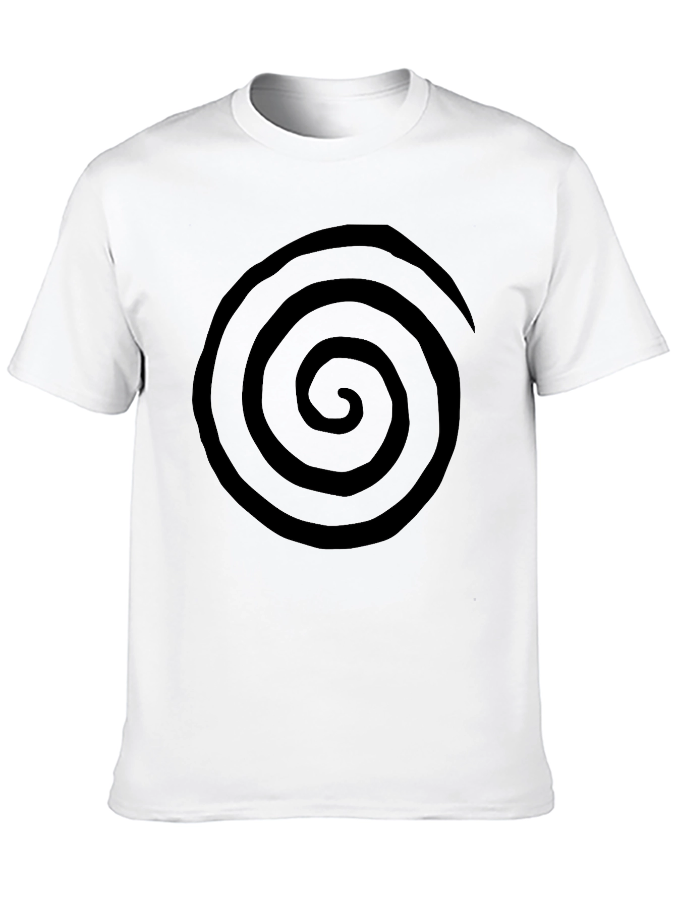 Spiral Graphic Tee - Casual Black T-Shirt