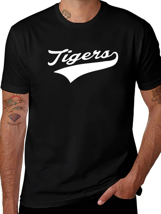 Tigers Graphic Tee - Retro Style Mens T-Shirt