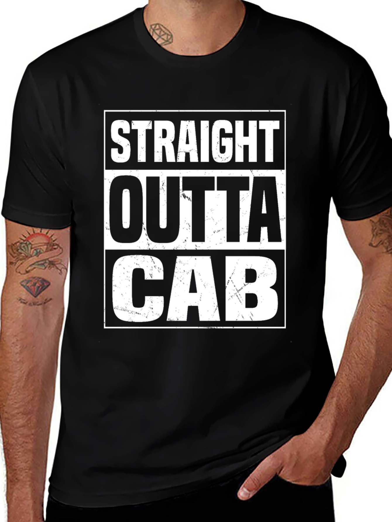 Straight Outta Cab T-Shirt - Novelty Tee