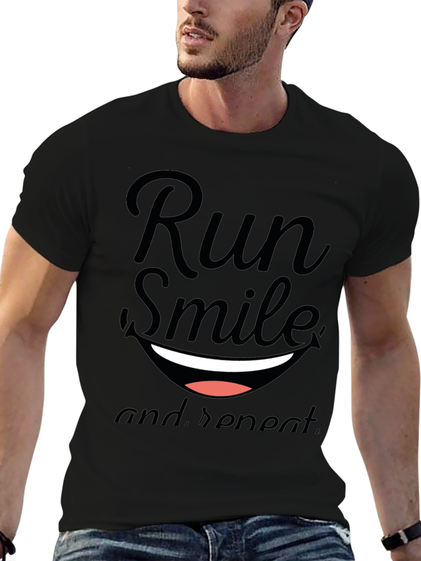 Run Smile Repeat Graphic Tee